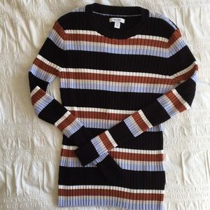 Nine West ribbed stretch sweater